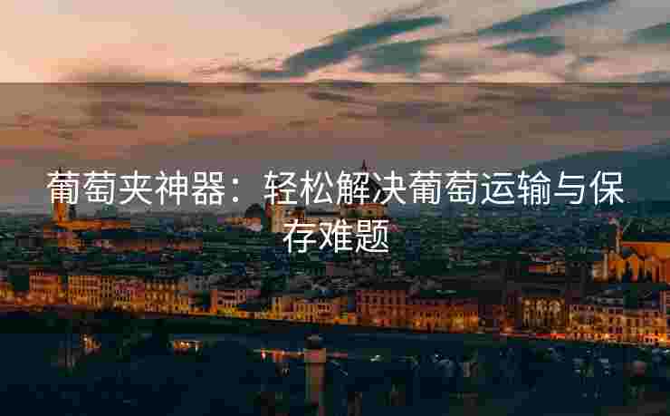葡萄夹神器:轻松解决葡萄运输与保存难题 葡萄夹神器:轻松解决葡萄运输与保存难题